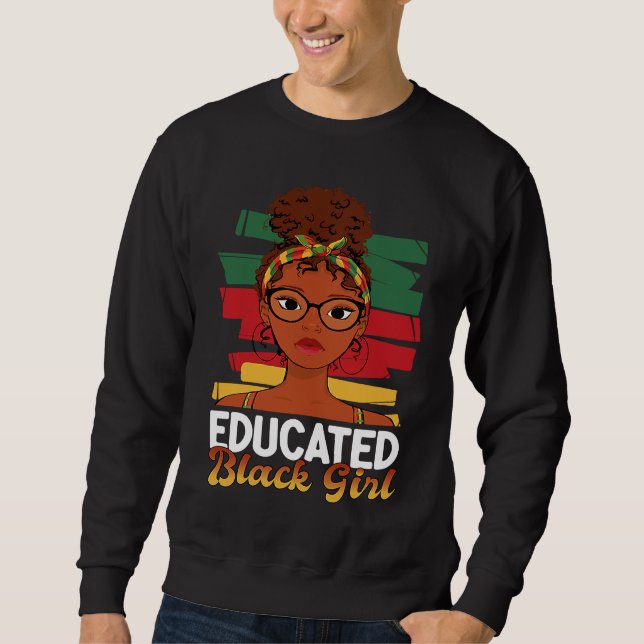 Sweatshirt African American Youth Education frican Educated B (Devant)
