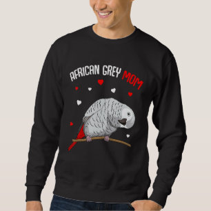 Sweatshirt African Grey Parrot Maman Aime Drôle Femmes