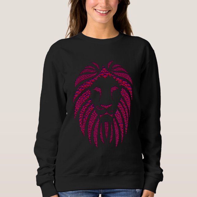 Sweatshirt African wild cats Big Cats leopard and lion big ca (Devant)