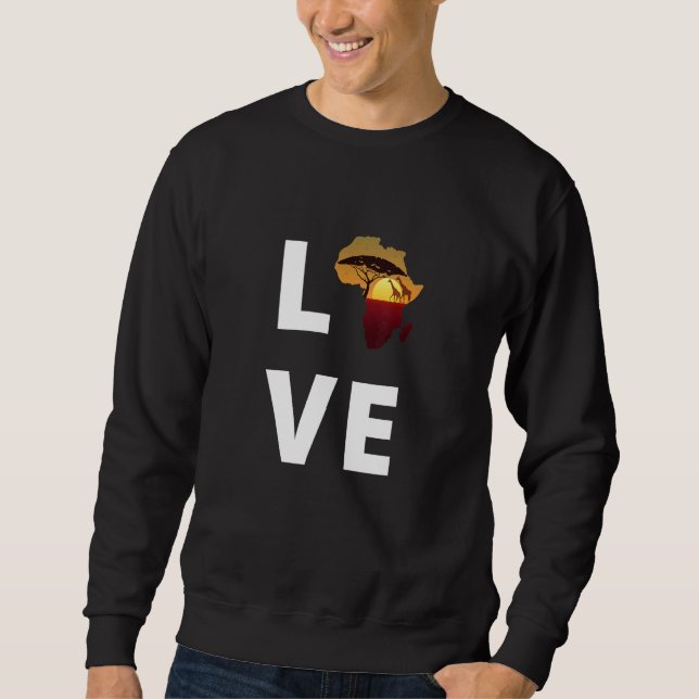 Sweatshirt Afrique Amour 1 (Devant)