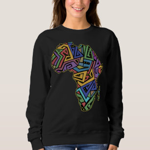 Sweatshirt Afrique cool Carte Afrique Africains Géographie Mo