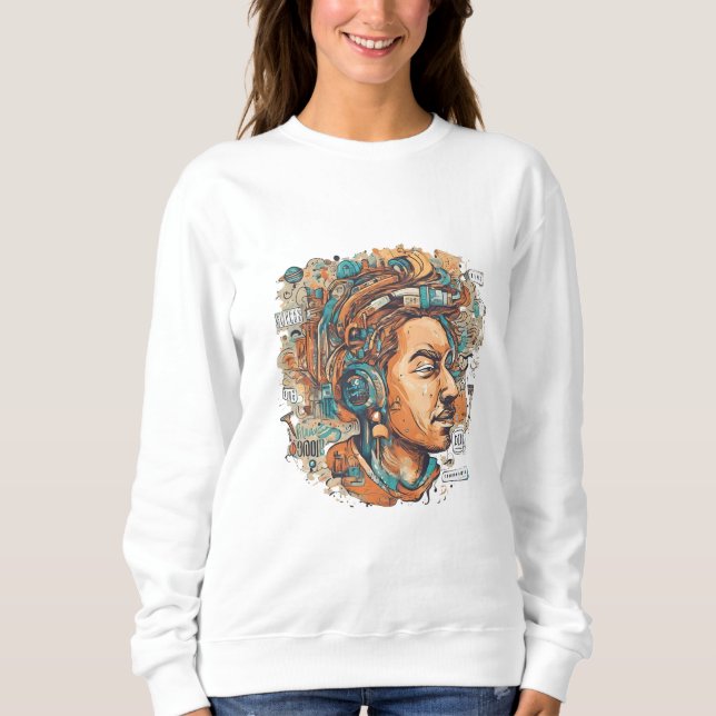 Sweatshirt Afro Boho Queen - Artiste coloré (Devant)