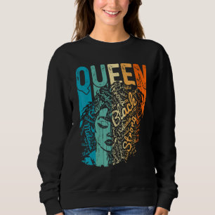 Sweatshirt Afro Queen Melanin Black Girl Magic African Black