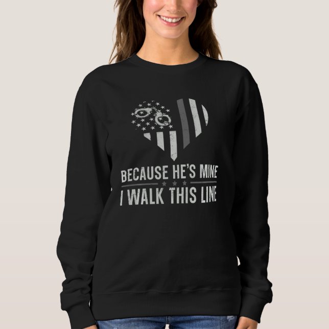 Sweatshirt Agent correctionnel Girlfriend Femme Heart America (Devant)