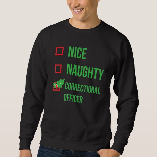 Sweatshirt Agent correctionnel Pajama Christmas (Devant)