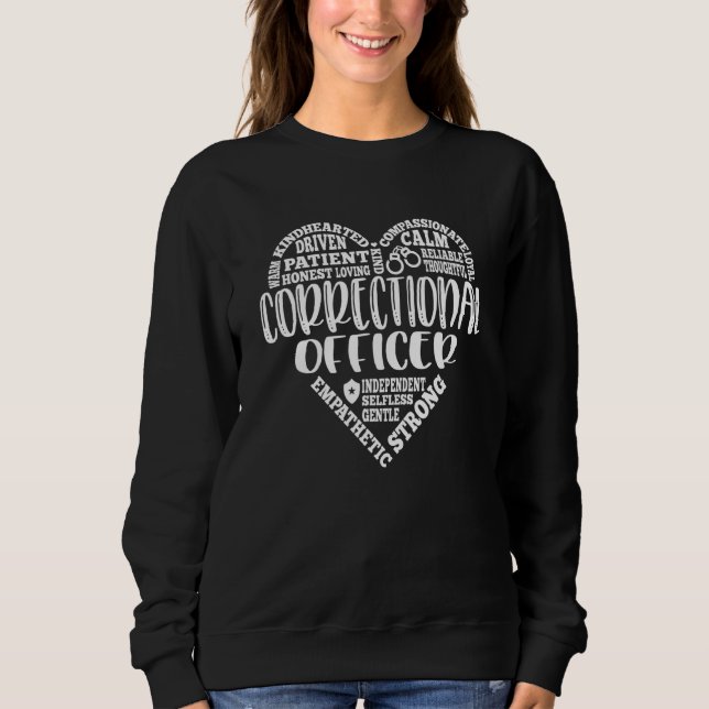 Sweatshirt Agent de correction Cardiaque Carte de l'agent de  (Devant)