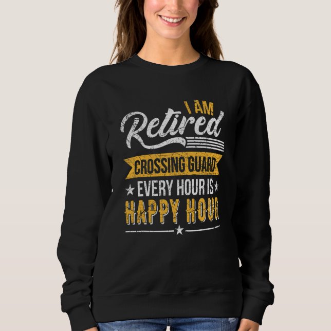 Sweatshirt Agent de la circulation scolaire retraité gestionn (Devant)