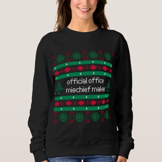Sweatshirt Agent de l'Office Maker mal-faire laide "Sweater" (Devant)