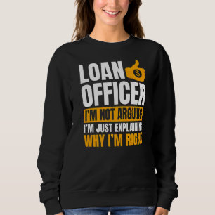 Sweatshirt Agent de prêt Banque Vendeur Moneylender MortgageB