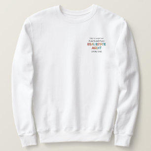 Sweatshirt Agent Immobilier Drôle Awesome Realtor Cadeaux