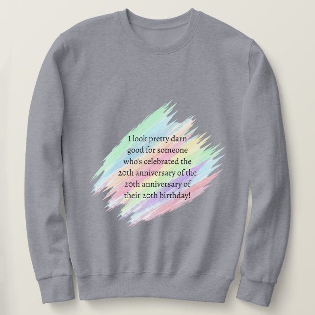 Sweatshirt Âgés de 60 ans & plus (Design devant)