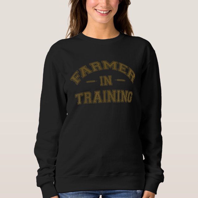 Sweatshirt Agriculteur en formation agricole (Devant)