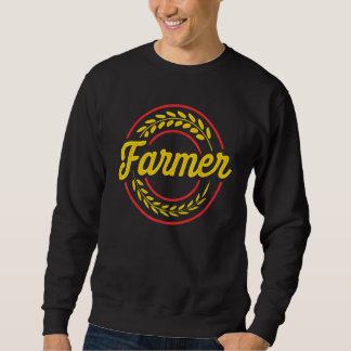 Sweatshirt Agricultor Graphic Cow Farmer Agriculture Tractor 