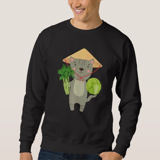 Sweatshirt Agricultor Graphic Cow Farmer Agriculture Tractor  (Devant)