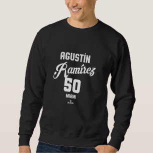 Sweatshirt Agustin Ramirez 50 Miami Baseball Vintage MLBPA
