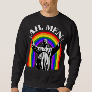 Sweatshirt Ah Men Rainbow Gay Jesus Christian Lgbt Pride Drap