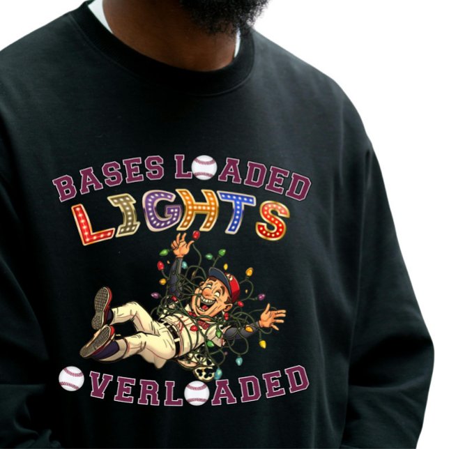 Sweatshirt AI Mix Art Baseball Noël (Créateur téléchargé)