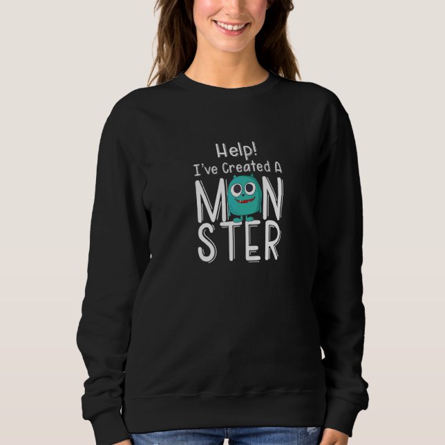 Sweatshirt Aide de correspondance des parents J'ai créé un mo (Devant)