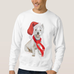 Sweatshirt Aide de Westie Père Noël