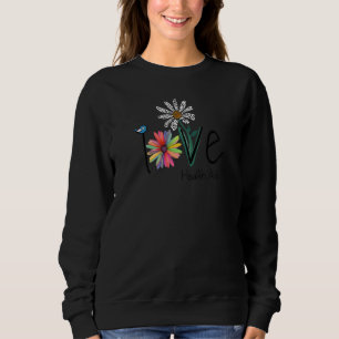 Sweatshirt Aide pour la santé des femmes Fleur de marguerite 