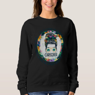 Sweatshirt Aide Soignant Cheveux Chignon Décoiffé Aide Aux So