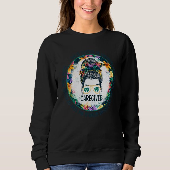 Sweatshirt Aide Soignant Cheveux Chignon Décoiffé Aide Aux So (Devant)