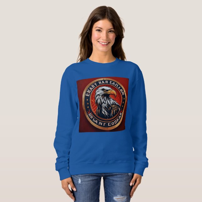 Sweatshirt Aigle Américain (Devant entier)