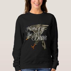 Sweatshirt Aigle Bald Faucon Américain Pour Courageux Scouts 