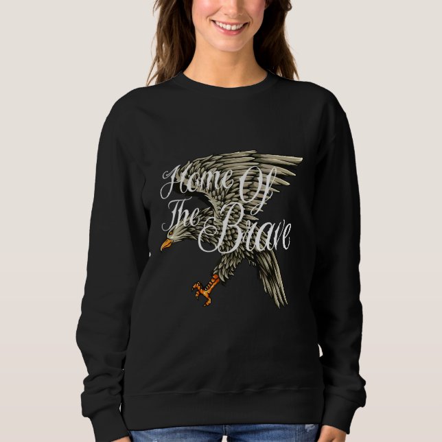 Sweatshirt Aigle Bald Faucon Américain Pour Courageux Scouts  (Devant)