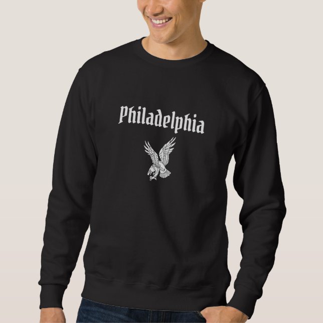 Sweatshirt Aigle Vintage de Philadelphie (Devant)
