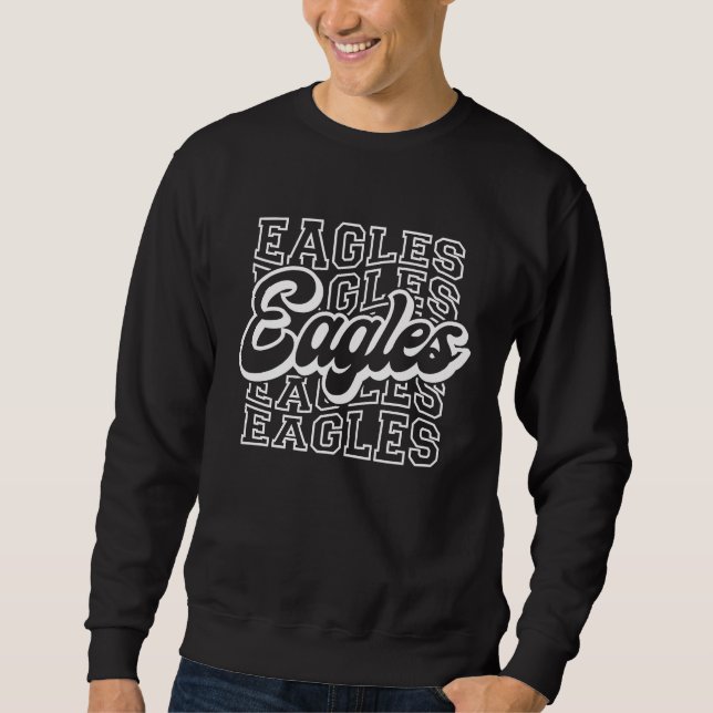 Sweatshirt Aigles Vintage Flying Bird Inspiration Hawk Eagl (Devant)