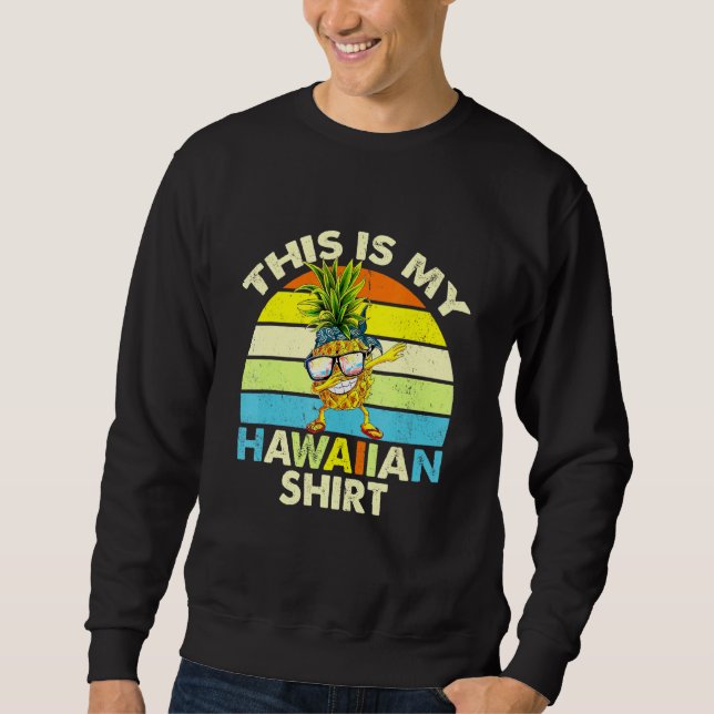 Sweatshirt Aiguille C'Est Ma Vinta Couché De Soleil Hawaïenne (Devant)