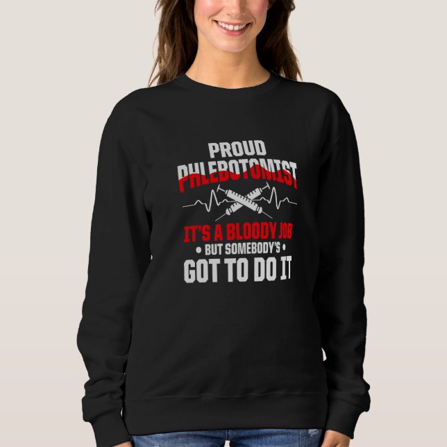 Sweatshirt Aiguille de ponction veineuse Mème pour une infirm (Devant)