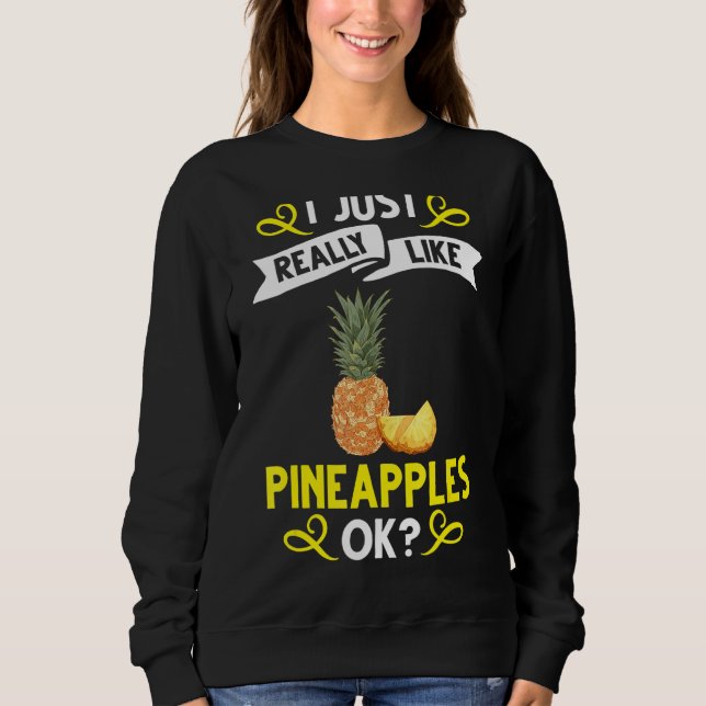 Sweatshirt Aiguille Fruit Jus Plante Drôle Citations hawaïenn (Devant)