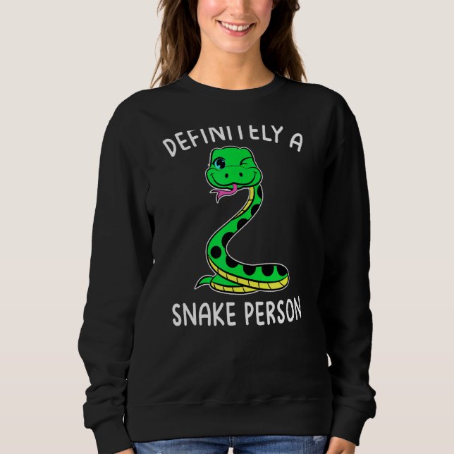 Sweatshirt Aime les serpents Papa serpent définitivement une  (Devant)