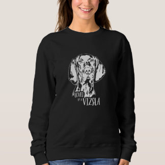 Sweatshirt Aimé par un chien de Vizsla dire chien maman de ch