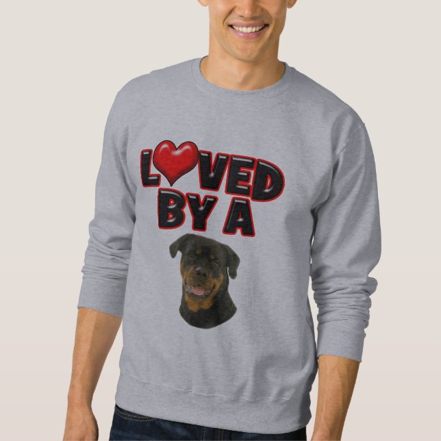 Sweatshirt Aimé par un rottweiler (Devant)