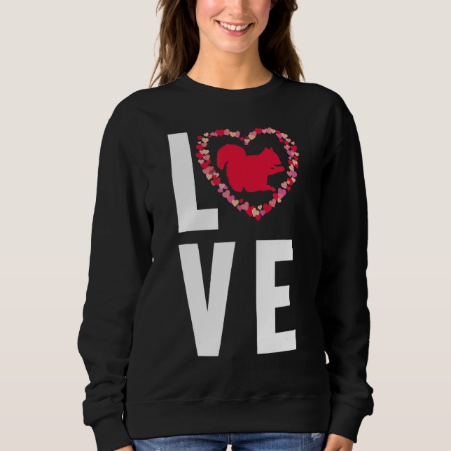 Sweatshirt Aimer Écureuil Forêt Animaux Rodent Fans Animaux A (Devant)