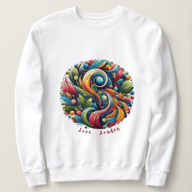 Sweatshirt Aimer Louder (Design devant)
