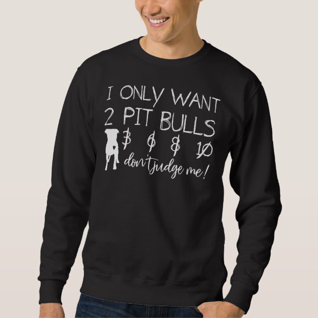 Sweatshirt Aimer Pitbulll Pour Pid Papa Ou Pit Maman Propriét (Devant)