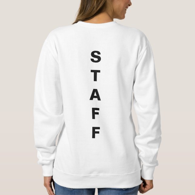 Sweatshirt Ajouter Entreprise Logo Membre du personnel Femmes (Dos)