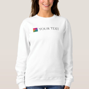 Sweatshirt Ajouter Texte Télécharger Photo Logo Femmes Modern