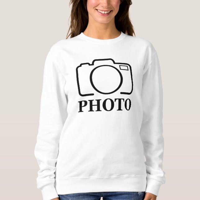 Sweatshirt Ajouter une photo personnalisée Mariage Moderne Él (Devant)