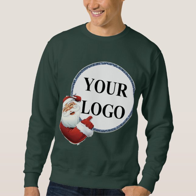 Sweatshirt Ajouter votre logo Noël (Devant)