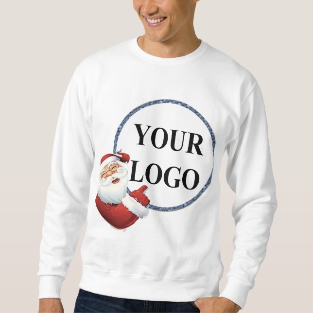 Sweatshirt Ajouter votre logo Noël (Devant)