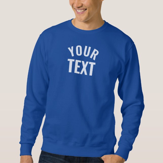 Sweatshirt Ajouter votre nom de texte Homme de base moderne R (Devant)