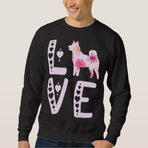 Sweatshirt Akita Love Heart Shiba Inu Akita Chien Akita Inu P