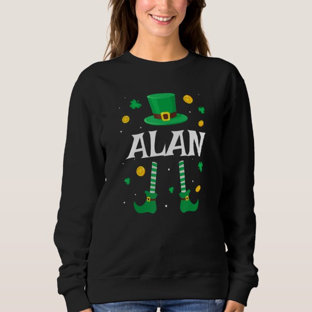 Sweatshirt Alan Saint Patrick S Day Leprechaun Costume Alan (Devant)