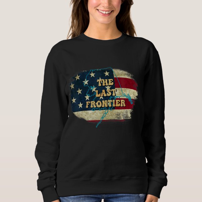 Sweatshirt Alaska Ak Us Drapeau Motto Pul (Devant)