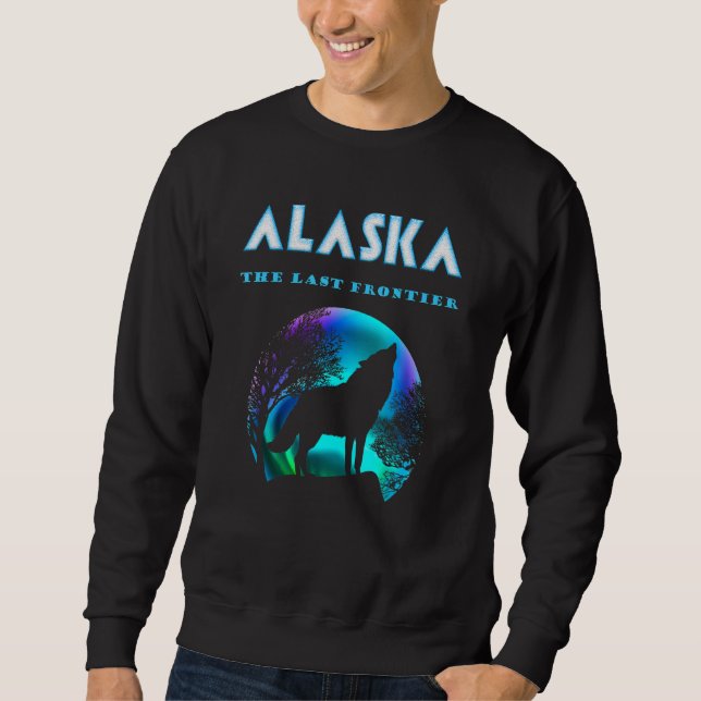 Sweatshirt Alaska Alaskan Howling Loup aurore boréale aurore (Devant)